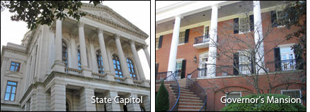 Photos of State Capitol and Governor's Mansion