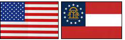 Image of U.S. and Georgia flags